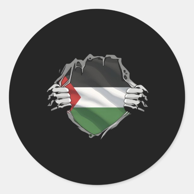 Adesivo Patrimônio Super Palestino Ortodia Palestina Raíze (Frente)