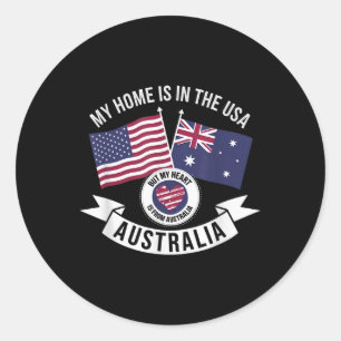 Adesivo Patriot Heart Australi Americano É Da Australi
