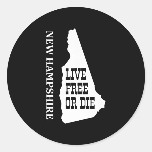 Adesivo Patriot Quote New Hampshire Motto Souvenir State P (Frente)