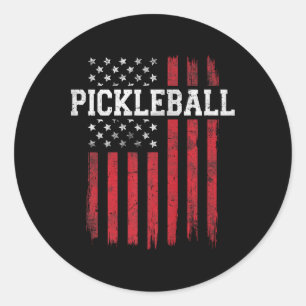 Adesivo Patriota Americano da Bandeira do Pickleball Orgul