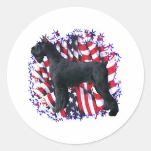 Adesivo Patriota do Schnauzer gigante