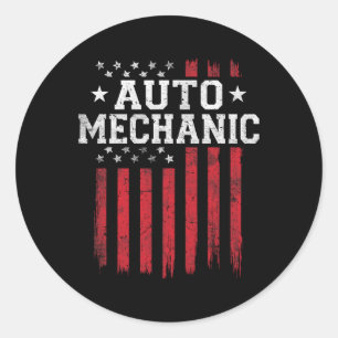 Adesivo Patriota Patriótico Auto Mecânico Americano Flag U