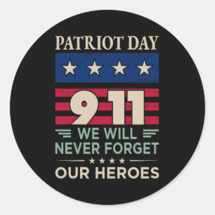 Adesivo Patriota vetorial dia 9 11 nunca esqueceremos noss