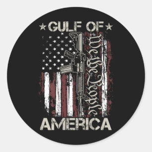 Adesivo Patriotas Da Bandeira Americana Do Golfo Da Améric