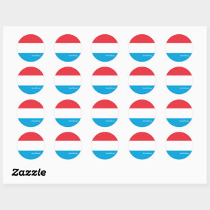 Adesivo Patriotas da bandeira luxemburguesa, férias/esport