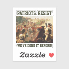 Adesivo Patriotas resistem a ataques à democracia