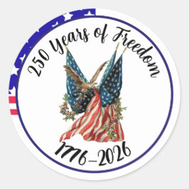 Adesivo Patriotic American Flag and Eagle USA 250th