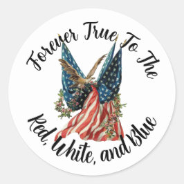 Adesivo Patriotic American Flag and Eagle USA 250th