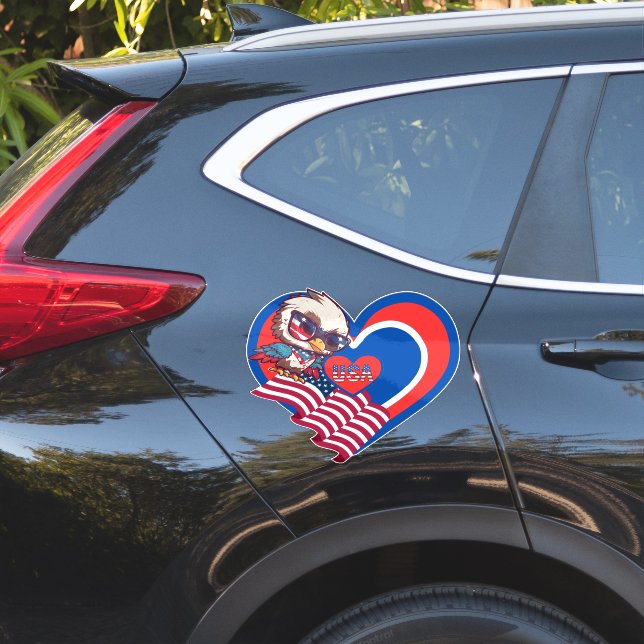 Adesivo patriotic eagle USA Custom-Cut Vinyl Sticker (Lado do carro)
