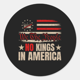 Adesivo Patriotic June 14 No Kings In America 1776 Design