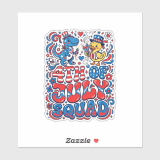 Adesivo Patriotic Kawaii Dinosaur Best Step-dad Ever Step-