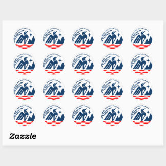 Adesivo Patriotic State Seal Stickers