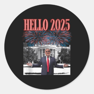 Adesivo Patriotic Trump Hello, 2025, republicano do ano no