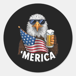 Adesivo Patriótica Éagle Merica 4 De Julho