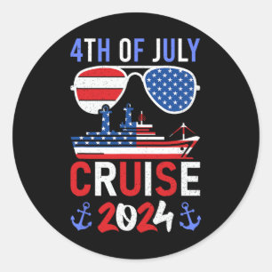 Adesivo Patriótico 4 De Julho Cruise 2024 Family Squad Mat