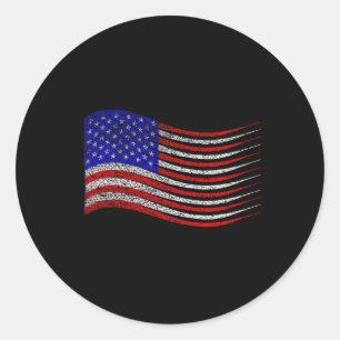 Adesivo Patriótico 4 de julho Onda de Bandeira Americana