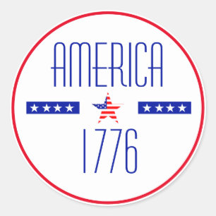 Adesivo Patriótico Americano