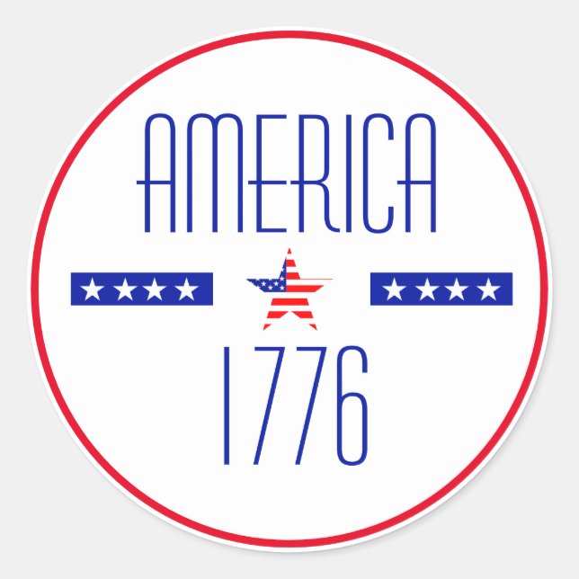 Adesivo Patriótico Americano (Frente)