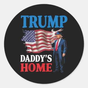 Adesivo Patriótico da Bandeira Americana do Pai Donald Tru