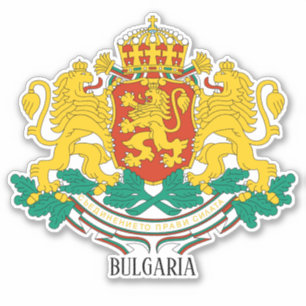 Adesivo Patriótico Da Casaco Nacional De Armas Da Bulgár