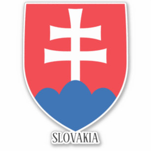 Adesivo Patriótico Da Casaco Nacional De Armas Da Eslová