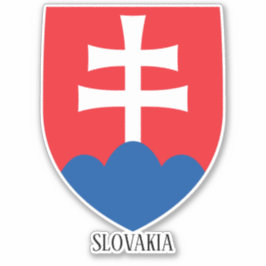 Adesivo Patriótico Da Casaco Nacional De Armas Da Eslováqu