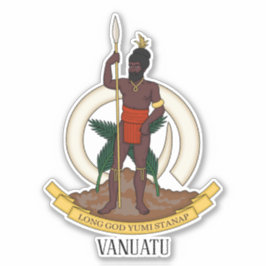 Adesivo Patriótico Da Casaco Nacional De Armas De Vanuatu
