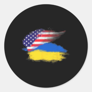 Adesivo Patriótico Estados Unidos Usa Ucrânia Americano Uc