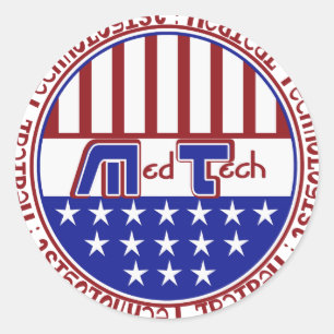 ADESIVO PATRIÓTICO MT (TECNOLOGISTA MÉDICA) USA FLAG