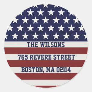 Adesivo Patriótico Patriótico Americano Bandeira Americano