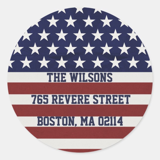 Adesivo Patriótico Patriótico Americano Bandeira Americano (Frente)