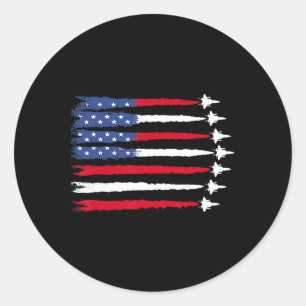 Adesivo Patriótico Vermelho Branco Azul Usa Bandeira Jatos