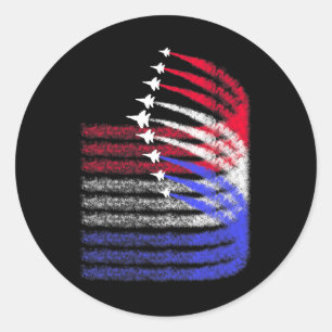 Adesivo Patriótico Vermelho Branco Azul Usa Bandeira Jatos