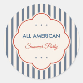 Adesivo Patriótico Vintage Americana