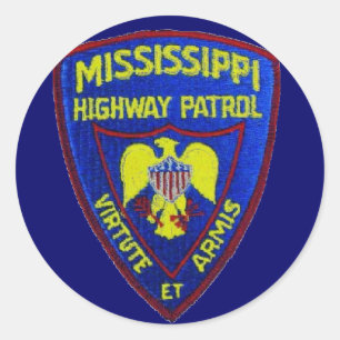 Adesivo Patrulha da estrada de Mississippi