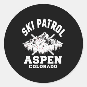 Adesivo Patrulha de esqui aspen colorado esqui & snowb