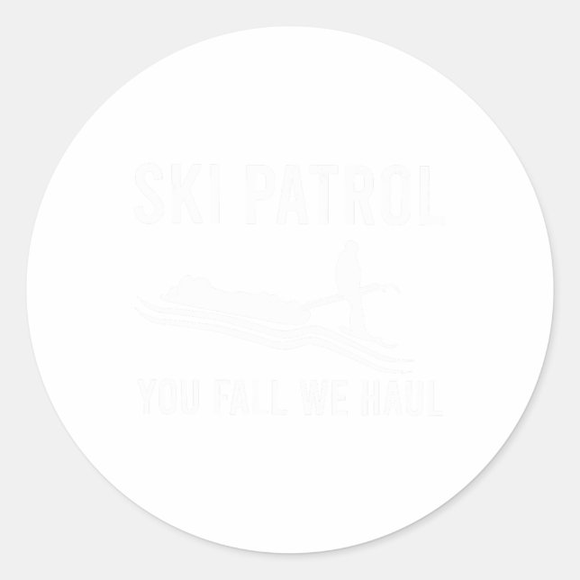 Adesivo Patrulha de Esqui Você Cai Nós (Frente)