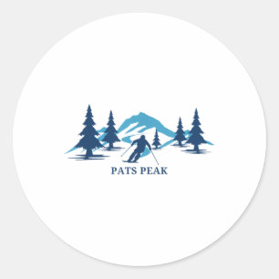 Adesivo Pats Peak New Hampshire Ski Resort Skiier _1