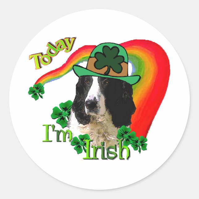 Adesivo Pattys de Rua Inglês Springer Spaniel (Frente)