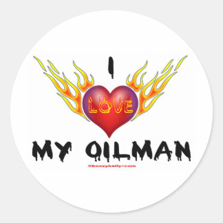 Adesivo Pau De Campo De Petróleo, Eu Amo Meu Homem De Óleo