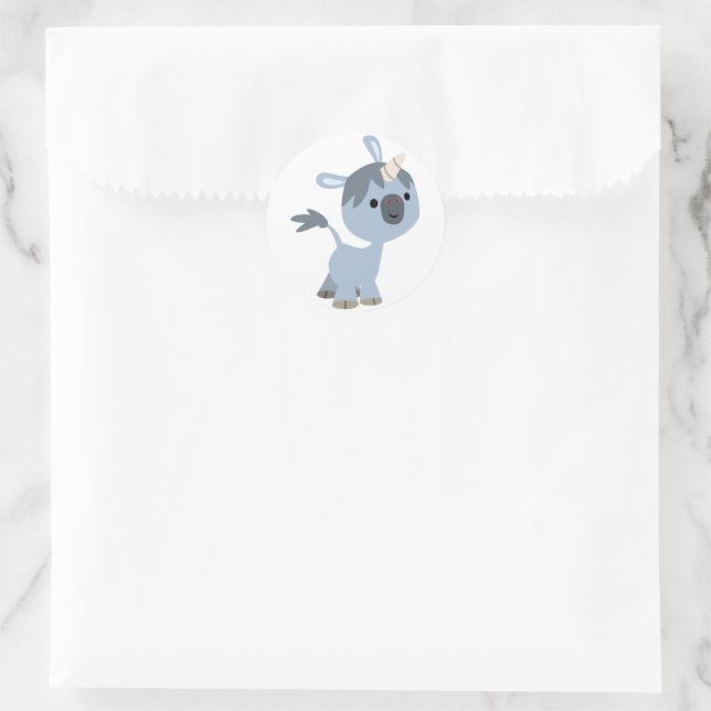Adesivo Pau de Cartoon Feliz e Bonito (Bolsa)