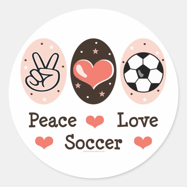 Adesivo Pau de Futebol do Peace Love (Frente)