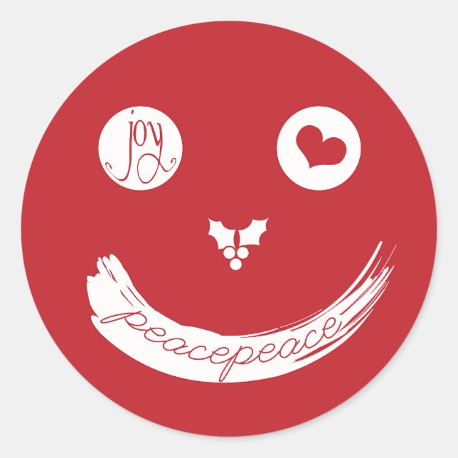 Adesivo Pau de Natal com Joy da Paz (Frente)