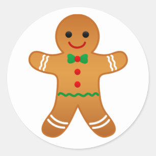Adesivo Pau de Natal do Homem de Gingerbread