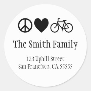 Adesivo Pau de Paz e Bicicletas