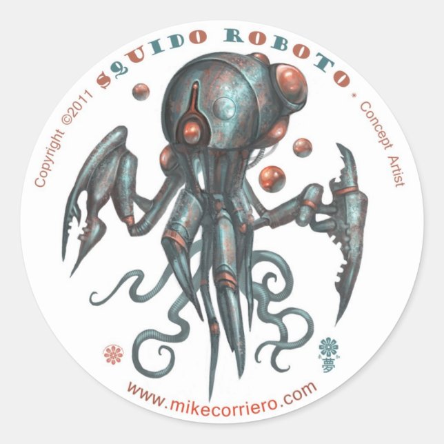 Adesivo Pau de Squidobot-O (Frente)