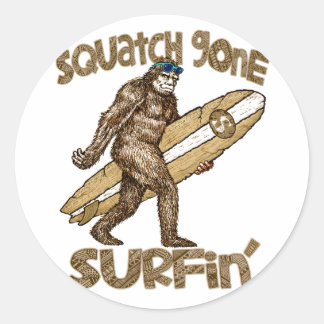 Adesivo Pau de surfe do Squatch