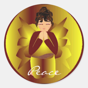 Adesivo Pau I do Anjo da Paz de Natal - Personalizável