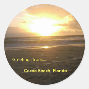 Adesivo Pau redondo clássico sunrise, brilhante