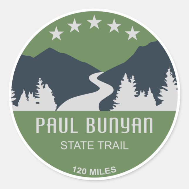 Adesivo Paul Bunyan State Trail (Frente)